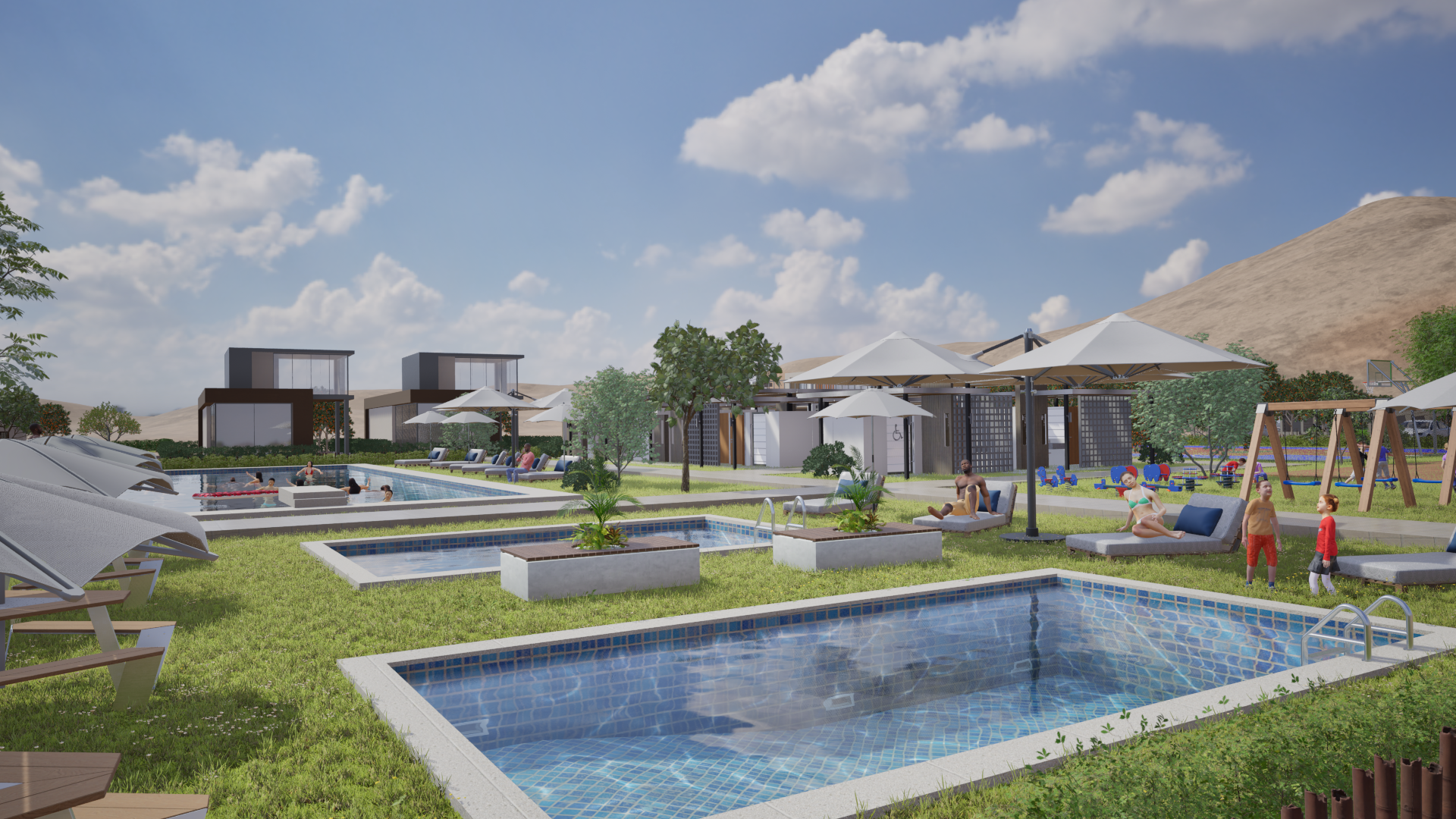 Render 3D del proyecto La Finca de Don Pedro — vista 10