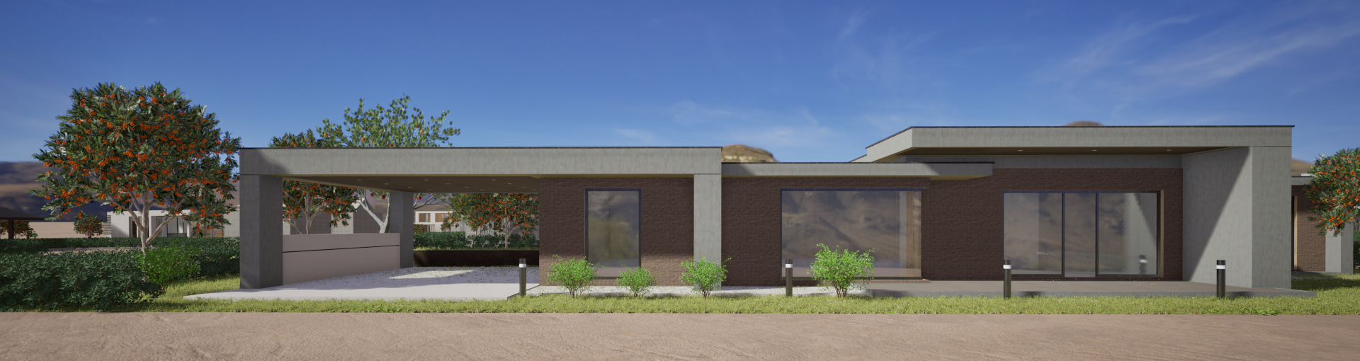 Render 3D del proyecto La Finca de Don Pedro — vista 5
