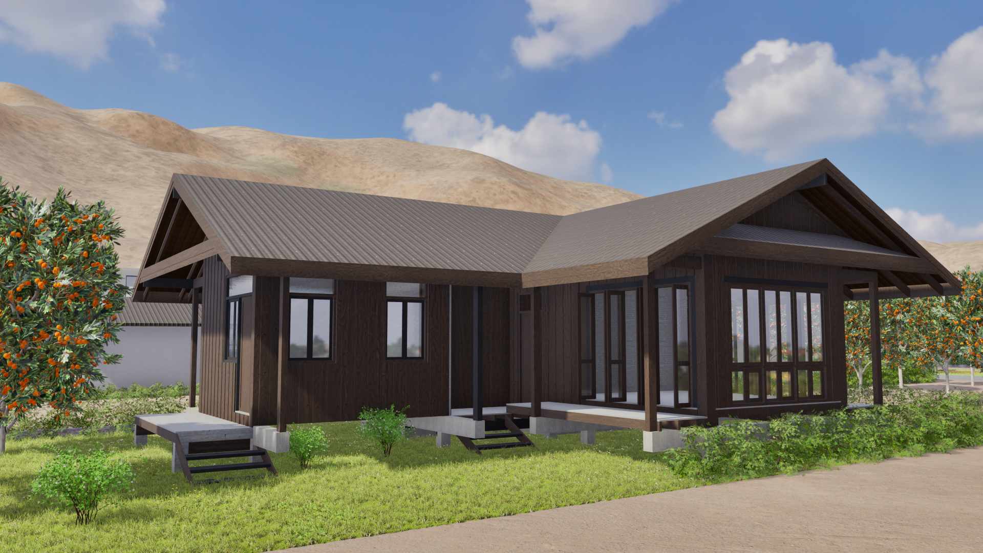 Render 3D del proyecto La Finca de Don Pedro — vista 9
